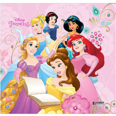 Kuber Industries Disney Princess Print Storage Box|Foldable Clothes Organizer|Collapsible Storage Basket With Handle For Toys,Books,30 Ltr.Pack of 4 (Pink)