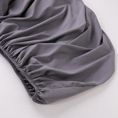 Kuber Industries Double Bed Mattress ProtectorBed Protecter With Elastic "180x200" CM-Pack of 2 (Dark Grey)