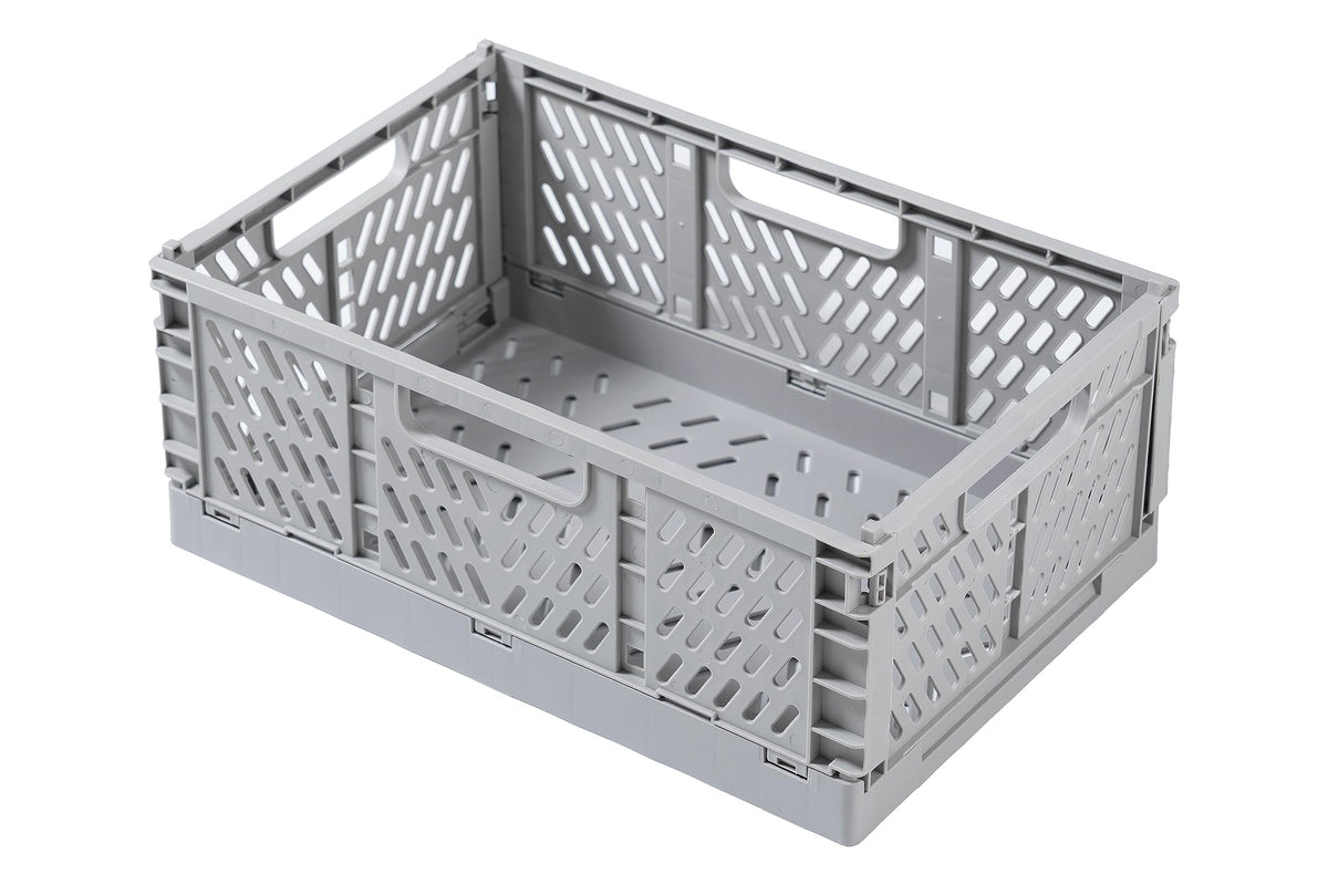 Kuber Industries Large Refrigerator Storage Crisper/Fridge Container without Lid (Grey)