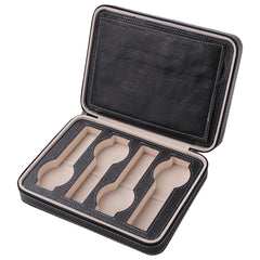 Kuber Industries 8 Slots Watch Zipper bag |Watch Organizer For Men & Women (Black)