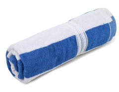 Kuber Industries Lining Design Soft Cotton Bath Towel, 30"x60"(Blue & White), Standard (HS39KUBMART023853)