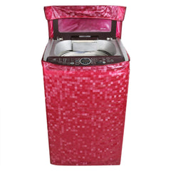 Kuber Industries Floral PVC Top Load Fully Automatic Washing Machine Cover - Light Pink, (Model: CTKTC0429)