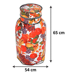 Heart Home Fruit Printed PVC Lpg Gas Cylinder Cover (Multicolour)-HS43HEARTH25617