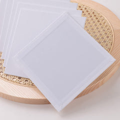 Kuber Industries Blank Cotton Canvas Boards for Painting|Canvas Sheets for Acrylic Painting|Art Panels for Oil & Watercolor Paint|"15x15" CM Pack of 6 (White)