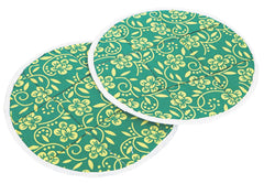 Kuber Industries Cotton 4 Pieces Roti Cover/Chapati Cover/Roti Rumals (Green) 2 Piece Top & 2 Piece Bottom-CTKTC32560