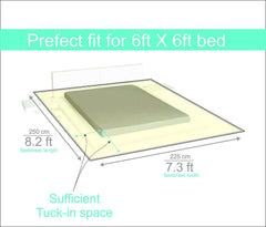 Kuber Industries 144 TC Cotton Double Bedsheet with 2 Pillow Covers - Queen, Yellow