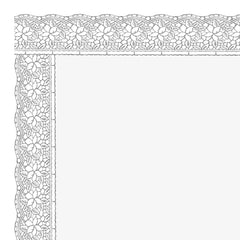 Kuber Industries Dining Table Cover 6 Seater(Silver Lace),Polyvinyl Chloride (PVC),Rectangular,Pack of 1