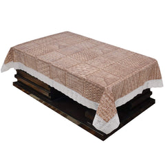 Kuber Industries 40"x60" Wooden Design PVC Table Cover for Center Table and 4 Seater Center Table (Brown) (HS_36_KUBMART018498)