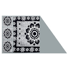 Kuber Industries Leaf & Circle Print PVC Fridge Top Cover with 6 Utility Side Pockets (Green)