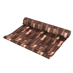 Kuber Industries Bamboo Design PVC Wardrobe Kitchen Drawer Shelf Mat - Brown, 10 Mtr - CTKTC21842