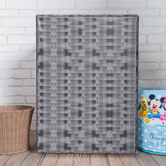 Heart Home Washing Machine Cover | Shelf Check Washing Machine Cover | Soft PVC | Front Load Washing Machine Cover | Gray