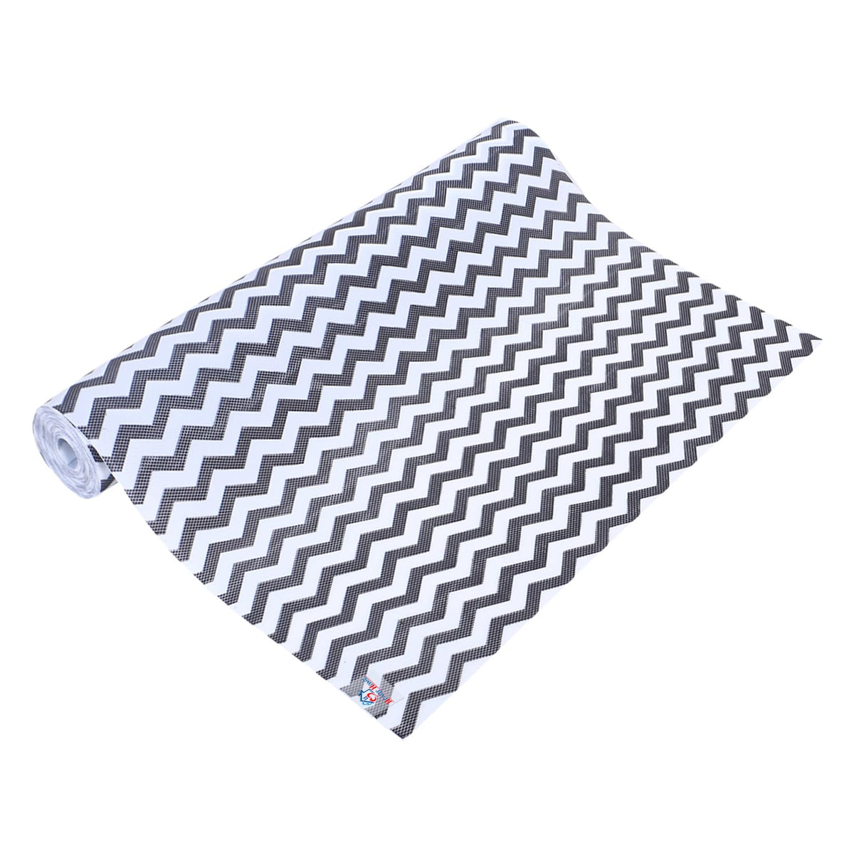 Heart Home Shelf Liner | EVA Kitchen Cabinet Shelf Mat | Anti-Slip Bathroom Mat | Fridge Mat | Table Mat | Zig Zag Design Wardrobe Mat | 3 Meter | Black