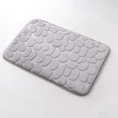 Heart Home Bath Mat | Bathroom Mat | Mat for Bathroom | Shower Bath Tub Mat | Living Room Mat | Foot Massager Mat | Square Shape Floor Mat | SZ-01B | Gray