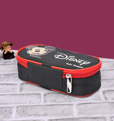 Kuber Industries Disney Print Rexene Lunch Box Cover (Black)-KUBMART11691, Standard