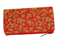Kuber Industries Embroidery Hand Purse/Wallet For Women- Pack of 2 (Red) (HS39KUBMART022021)