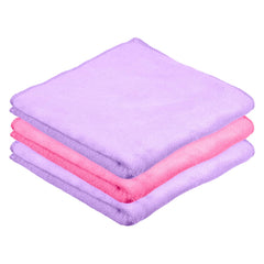 Heart Home Cleaning Towel | Reusable Cleaning Cloths for Kitchen | Duster Towel for Home Cleaning | 400 GSM Cleaning Cloth Towel for Car | Bike | 50x70 | Pack of 3 | Multi