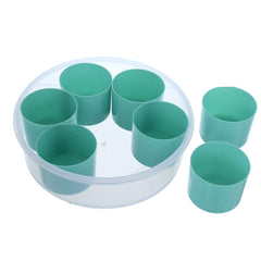 Kuber Industries Airtight & Leak Proof Plastic Masala (Spice) Box/Dabba/Spice Organiser with Lock Lid & 7 Containers (Green) - CTLTC44411