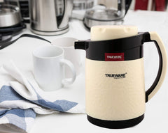 Kuber Industries Sofiya Ruff Tuff Plastic Flask Jug, 800ml, Brown