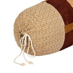 Heart Home Floral Print Soft & Luxurious Decorative Cotton Bolster Cover- Set of 6, 16"x30" (Sand) 54HH3927.