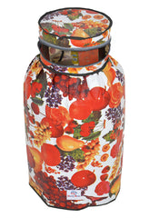 Heart Home Fruit Printed PVC Lpg Gas Cylinder Cover- Pack of 2 (Multicolour)-HS43HEARTH25619