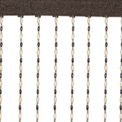 Kuber Industries Wood Solid Door Curtain, 7 X 4 Ft, Brown, Pack of 1