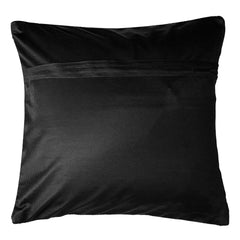 Heart Home Cushion Cover | Sofa Cushion Covers | Embossed Square Cushion Covers | Velvet Cushion Covers | Couch Cushion Covers | Set of 5 | 16 Inch | Black