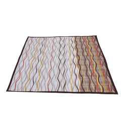 Heart Home Bed Server|PVC Rose Floral & Strips Print Both Sided Food Mat|Waterproof Mattress Protector, 35x35 Inch (Multicolor)