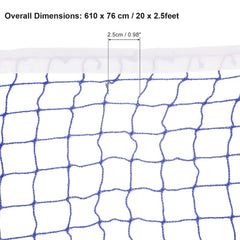 Kuber Industries Badminton Net|Nylon Net for Tournament, Sports Coaching|Shuttle Net Indoor, Outdoor (Blue)