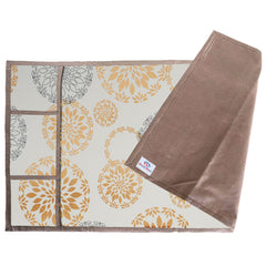 Heart Home Rangoli Printed PVC Fridge Top Cover With 6 Utility Side Pockets (White)