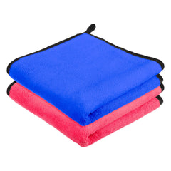 Kuber Industries Cleaning Towel | Reusable Cleaning Cloths for Kitchen | Duster Towel for Home Cleaning | 400 GSM Cleaning Cloth Towel with Hanging Loop | 40x40 | Pack of 2 | Multi