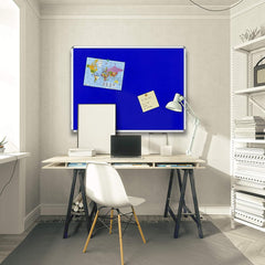 Kuber Industries Notice Board For Study Room|Idol For Office, School, Study Room|2 x 3 Feet (Blue)