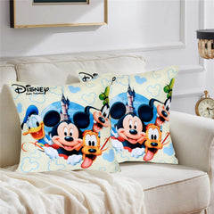 Heart Home Disney Printed Microfibre Filled Cushion Filler 16"x16" (Cream)-KUBMART15877 (Model Number: HHEART015877)
