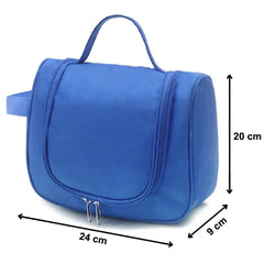 Kuber Industries Hanging Travel Toiletry Bag, Toiletry Kit, Shaving Kit, Cosmetic Bag for Women and Men (Blue)-HS_38_LUGGAGE21750