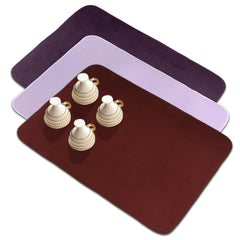 Heart Home Dish Dry Mat | Microfiber Drying Mat | Reversible Kitchen Drying Mat | Absorbent Mat | Kitchen Dish Dry Mat | 50x70 | Pack of 3 | Multi