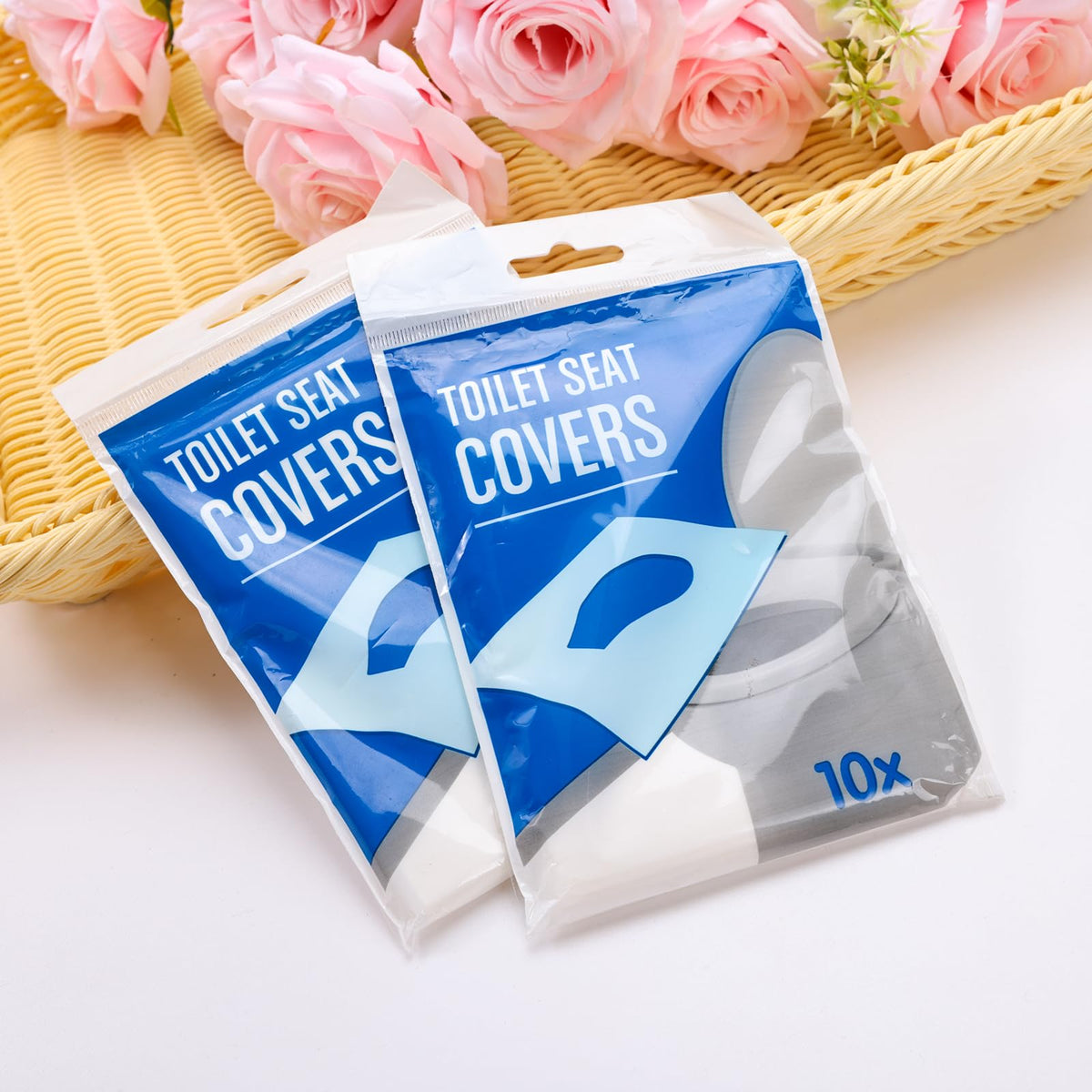 Kuber Industries Toilet Seat Covers Disposable|Western Toilet Seat Cover|Use & Throw, Portable|Pack of 20 (White)