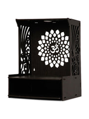 Heart Home Pooja Mandir | Pooja Stand for Home | Temple for Home and Office | Wall Mounted Home Temple | Pooja Mandir Stand for Home | OM Temple | Weinge