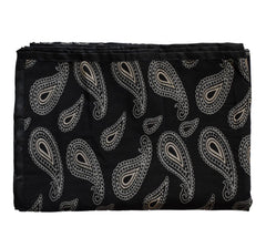 Kuber Industries Cotton Carry Print 4 Seater Center Table Cover/Table Cloth for Home Decorative 60 in. x 40 in. (Black) 54KM4376