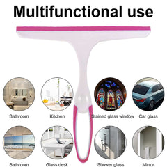 Kuber Industries Kitchen Wiper|Plastic Kitchen Table Platform Wiper Ideal for Windows, Glass & Car Windshield (Pink)