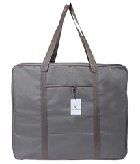Kuber Industries Medium Size Travel Duffle Bag|Underbed Storage Bag|Blanket Cover|Clothes Bags|Grey