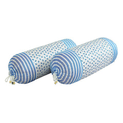 Heart Home Bolster Covers | Cotton Bolster Cover Set | Diwan Bolster Cover Set | Bolster Pillow Cover | Flower Masand Cover | 16x32 Inch | Pack of 4 | Multi