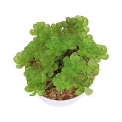 Kuber Industries Artificial Plants for Home Décor|Natural Looking Indoor Fake Plants with Pot|Artificial Flowers for Decoration (Green)