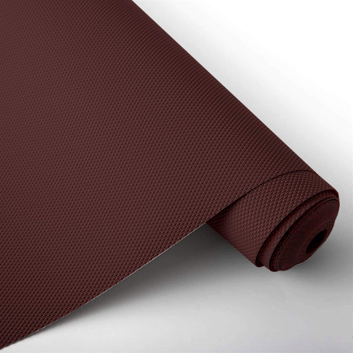 Kuber Industries Duty Diamond/Dots Shelf Liners, Non-Slip Drawer Liner Cabinet Pad Refrigerator Mat No Odor for Home and Kitchen-45X150 cm (1.5 Mtr,Brown)-KUBMART11697