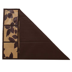Kuber Industries Leaf Design PVC Fridge Top Cover - Brown