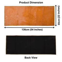 Heart Home Shaggy Bedside Runner Home Floor Décor Rugs for Living, Dinning, Office, Rooms & Bedroom (Brown)-HS40HEARTH23994, Standard