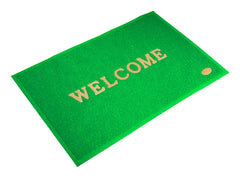 Kuber Industries Indoor Outdoor Anti-Slip Welcome Rubber Door Mat, Welcome Mat, 23"x15" (Green)-50KM01093
