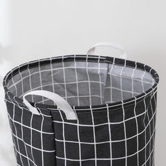 Kuber Industries Laundry Basket For Clothes|Foldable Laundry Hamper|Basket For Toys, Dirty clothes, Storage "45 LTR" (Black)
