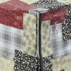 Heart Home PVC Multicheck Floral Print Microwave Oven Cover for Home & Kitchen 25 LTR. (Multicolour) 54HH4100.