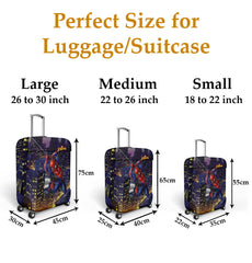 Heart Home Marvel Spiderman Luggage Cover | Polyester Travel Suitcase Cover | Washable | Stretchable Suitcase Cover | 18-22 Inch-Small | 22-26 Inch-Medium | Pack of 2 | Multicolor
