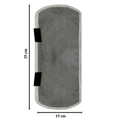 Heart Home PVC Floral Print Fridge Handle Cover/Refrigerator Handle Cover for Home & Kitchen Pack of 2 (Silver) 52HH3977