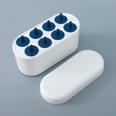 Kuber Popsicle Mould 8 Round Popsicle Mould (Hard Bottom)| KU80030-8| White